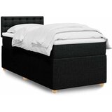  Box spring krevet s madracem crni 80 x 200 cm od tkanine | shoptok.hr