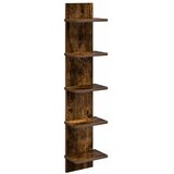  Zidna polica Dimljeni hrast 22 x 15 x 100 cm - Dimljeni hrast 1 22 x 15 x 100 cm (5 etaža) | shoptok.hr