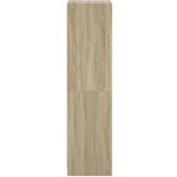 vidaXL Visoka komoda sa staklenim vratima boja hrasta 35 x 37 x 142 cm | shoptok.hr