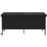 vidaXL Vrtna kutija za pohranu s kotačima crna 160x55x75 cm poliratana | shoptok.hr