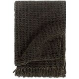 vidaXL pamučni pokrivač 220 x 250 cm antracit/smeđi | shoptok.hr