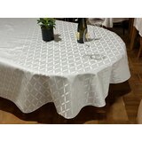 Stolnjak Ovalnog oblika 160x220cm Siva boja-lotos ( VLK0001360-sivilotosovalni )