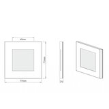 LDST AN-01-CB-BZ9 - LED svetiljka za stepenište ANGEL 9xLED/1,2W/230V sjajna crna | Eponuda.com