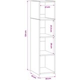  Highboard Staro drvo 30 x 41 x 124 cm Konstruirano drvo | shoptok.hr