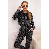 Kesi Women's velour set with print black | shoptok.hr