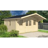 Male kuće Drvena kuća SAUERLAND C 470 × 380 cm sa šindrom | shoptok.hr