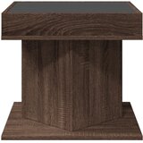  Stolić za kavu LED smeđa boja hrasta 50x50x45 cm drveni | Eponuda.ba