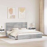  Postelja s shranjevanjem z vzglavjem Siva Sonoma 180 x 200 cm, (5000106254) | Shoptok.si