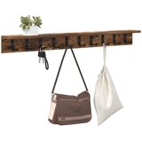  Vješalica za kapute na zidu Dimljeni hrast 100 x 10,5 x 10,5 cm | shoptok.hr