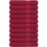 vidaXL Brisače 10 kos bordo 100x200 cm 360 g/m² 100% bombaž, (21822850)