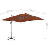  Konzolni suncobran s aluminijskom šipkom terakota 400 x 300 cm | shoptok.hr