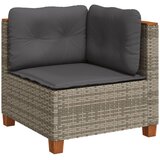  Kutna vrtna sofa od poliratana s jastucima siva | shoptok.hr