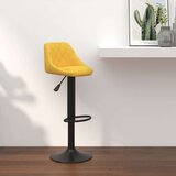 vidaXL Barski stolac boja senfa baršunasti | shoptok.hr