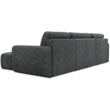 Makamii Tamno siva sklopiva/s prostorom za odlaganje kutna garnitura od šenila (u obliku slova "U") Lilo – | shoptok.hr