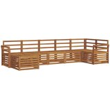  Set vanjskih sofa 7 kom. Prirodna 308 x 130,5 x 73 cm | shoptok.hr