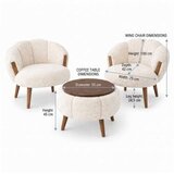 Atelier Del Sofa fotelje i klub stočić star white | Eponuda.com