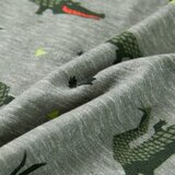  Dječja majica kratkih rukava svijetla kaki prošarana 140 | shoptok.hr