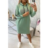 Kesi Dress with reflective print dark mint | shoptok.hr