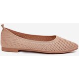 Boto Mesh Fabric Women's Ballet Flats Dark Beige Sarina | shoptok.hr