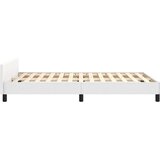  Posteljni okvir z vzglavjem bela 120x200 cm umetno usnje, (20788314) | Shoptok.si