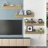 Zidne police 4 kom boja hrasta sonome 80x11,5x18 cm od iverice | shoptok.hr