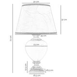 ONLI Stona lampa AMADEUS 1xE27/15W/230V siva | Eponuda.com