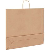 Papirnate vrečke 250 kosov z ročaji rjave barve 54x15x49 cm, (5000160957) | Shoptok.si