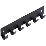 SIRO Zidna lajsna s kukicama (D x Š x V: 240 x 16 x 41 mm, Crna) | shoptok.hr