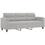  Trosjed s tabureom svjetlosivi 180 cm od mikrovlakana | shoptok.hr