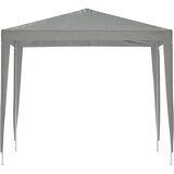 Šator za zabave 250 x 250 x 240 cm Svjetlosiva PE i čelik | shoptok.hr
