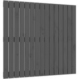  Zidno uzglavlje sivo 95,5x3x90 cm od masivne borovine | shoptok.hr