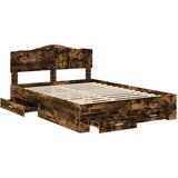  Konstrukcija postelje z vzglavjem Dimljeni oreh 140 x 200 cm, (5000102267) | Shoptok.si