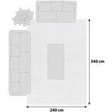 XXXL Preproga Fluffy, 240x340cm, Bela | Shoptok.si