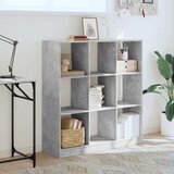vidaXL Knjižna omara betonsko siva 102x32x108 cm inženirski les | Shoptok.si