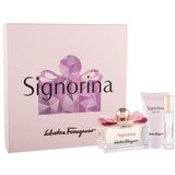 Salvatore Ferragamo Signorina Set parfemska voda 100 ml + losion za tijelo 50 ml + parfemska voda 10 ml za ženske Cijene