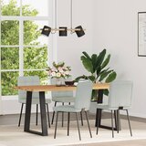 Maison Chic Jedilni stoli - Vzorci stoli 4 kosi svetlo siv žamet A896, (22032649) | Shoptok.si