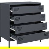 vidaXL Komoda antracit 68x39x73,5 cm hladno valjano jeklo Cene