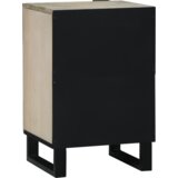 vidaXL Kupaonski ormar s policom s pohranom s vratima Smeđa, Crna 38 x 33.5 x 58 cm | shoptok.hr