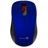Connect IT CMO-2230-BL - Bežični tihi miš MUTE 1200 DPI 1xAA crna/plava | Eponuda.com