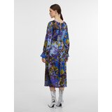 Orsay Blue Women's Patterned Satin Midi Dress - Women's Cijene