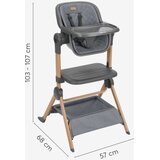 Kikka Boo kolijevka + hranilica 2u1 Sleat Me - Grey | shoptok.hr