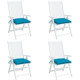  Jastuci za stolice 4 kom svjetloplavi 40x40x7 cm tkanina Oxford | shoptok.hr
