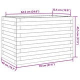  Vrtna sadilica voštano smeđe boje 70x40x45,5 cm od borovine | shoptok.hr