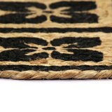 vidaXL Pogrinjki 6 kosov črni 38 cm okrogli iz jute | Shoptok.si