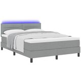 Krevet s opruga kutije Svjetlosiva 140 x 200 cm tkanina | Shoptok.si