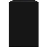 vidaXL Jedilna garnitura 3-delna črna iverna plošča | Shoptok.si