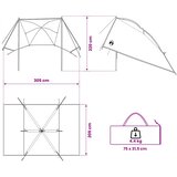  za auto Zelena 308 x 215 x 220 cm Poliester i čelik | shoptok.hr