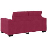  3-dijelni set sofe s jastučićima vino crvena baršun | shoptok.hr