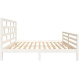 vidaXL Okvir za krevet od masivnog drva bijeli 150 x 200 cm 5FT King | shoptok.hr
