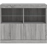  Komoda s LED svjetlima boja sivog hrasta 81x37x67 cm | shoptok.hr